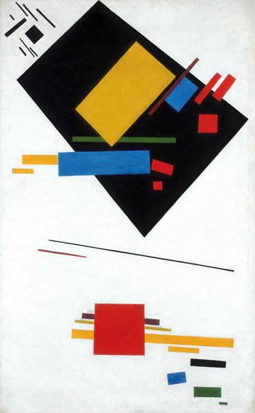 Suprematist painting (Black Trapezoid and Red Square) od Kasimir Severinovich Malewitsch