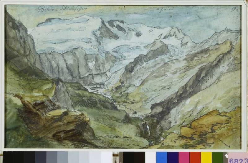 The Lauenental with Geltenhorn and the Glacier Gelten od Kaspar Wolf