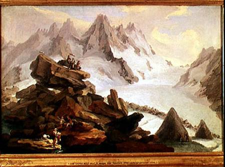 The Mountains at Lauteraar od Kaspar Wolf