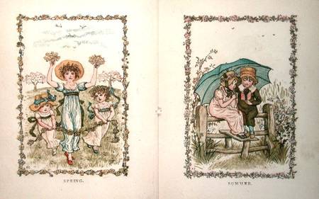 Spring and Summer od Kate Greenaway