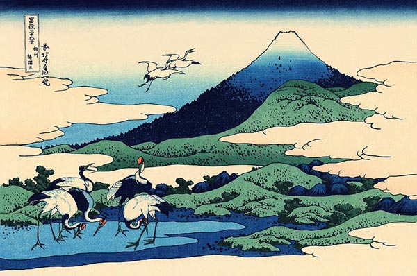Umegawa in Sagami Province (from a Series "36 Views of Mount Fuji") od Katsushika Hokusai
