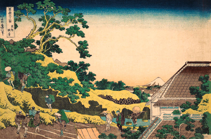 Sundai in Edo (from a Series "36 Views of Mount Fuji") od Katsushika Hokusai