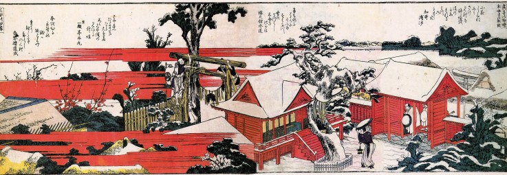 At the shore of the Sumida river od Katsushika Hokusai
