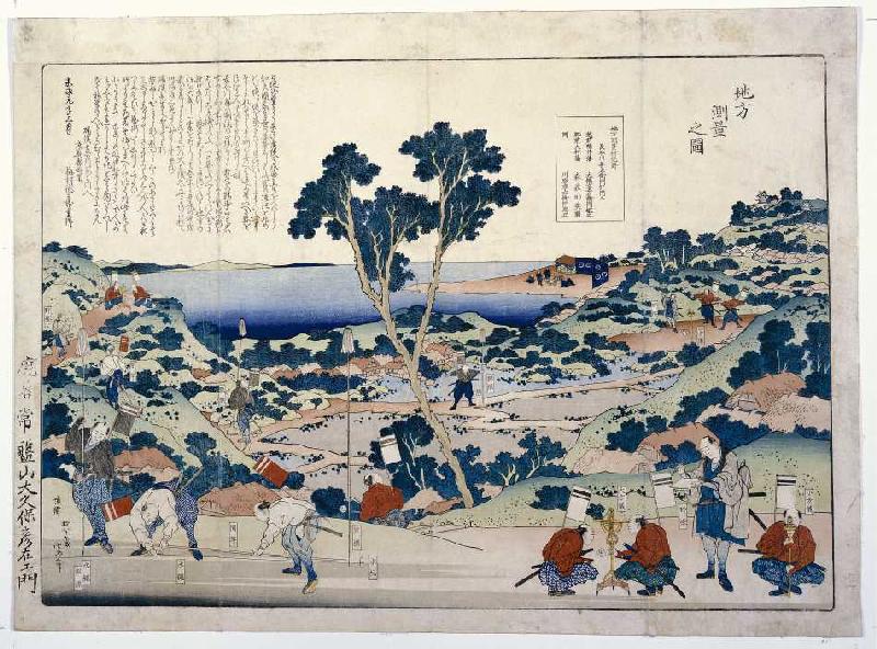 Die Landvermessung od Katsushika Hokusai
