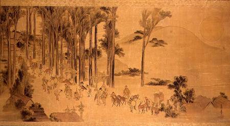 Pilgrims at the Kasuga Shrine od Katsushika Hokusai
