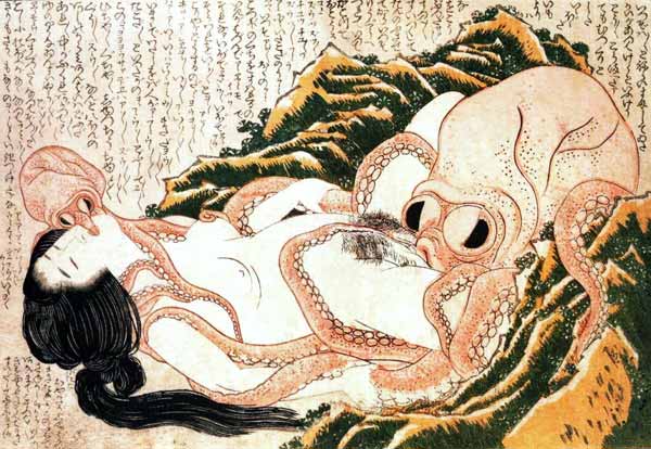 Sen rybá&#269;ové ženy od Katsushika Hokusai
