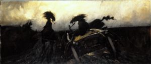 Shying horses od Kazimierz Sichulski