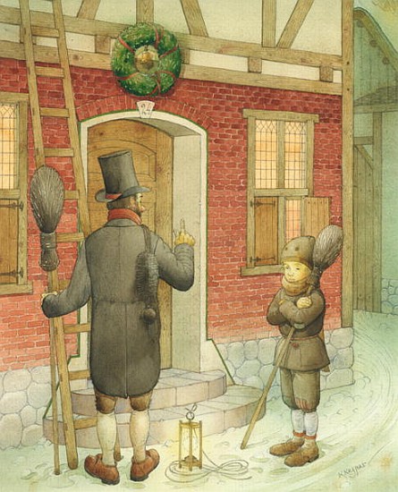 Chimney-sweep Christmas 01, 2001 (w/c on paper)  od  Kestutis  Kasparavicius