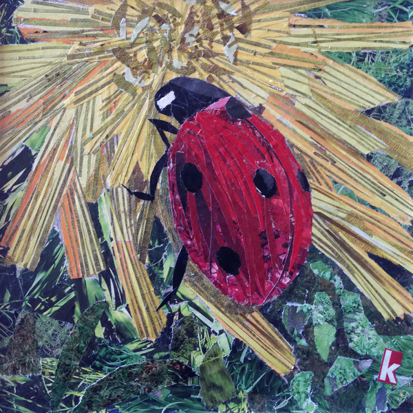 Rise Ladybird On Chrysanthemum od Kirstie Adamson
