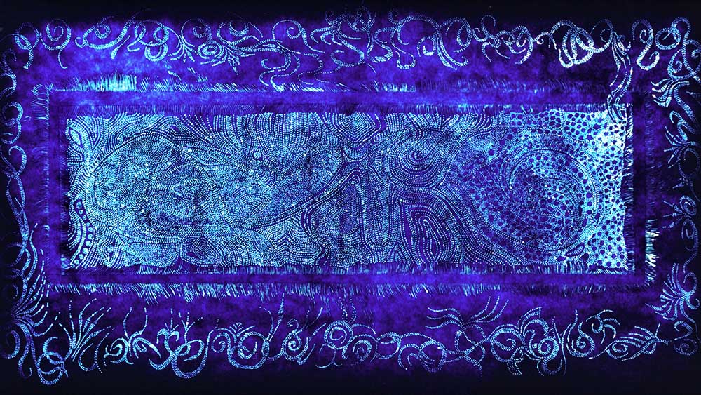 Carpet in blue od Klaus Wortmann