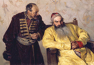Ein Denunziant beim Bojaren od Klawdij Wassiljewitsch Lebedjeff