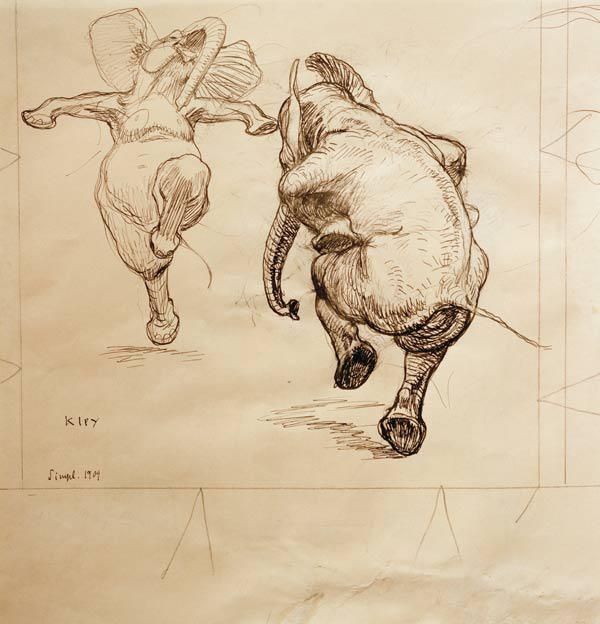 Zwei tanzende Elefanten 1909-01-01