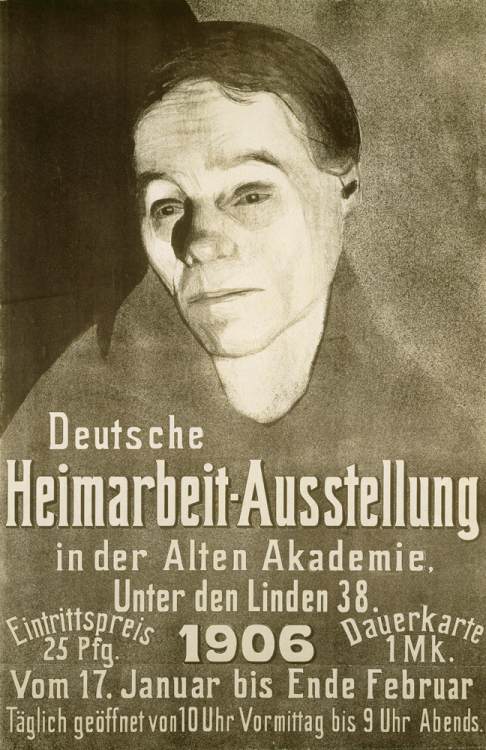 Deutsche Heimarbeit-Ausstellung in der Alten Akademie, Unte od Käthe Kollwitz