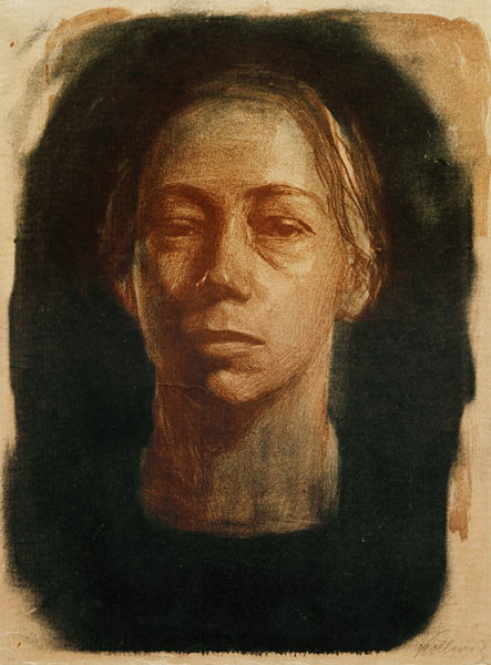 Self-portrait en face od Käthe Kollwitz