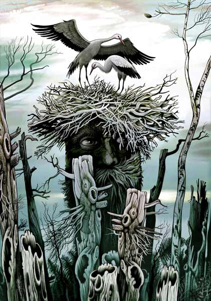 Das Nest. Die Störche. od Konstantin Avdeev