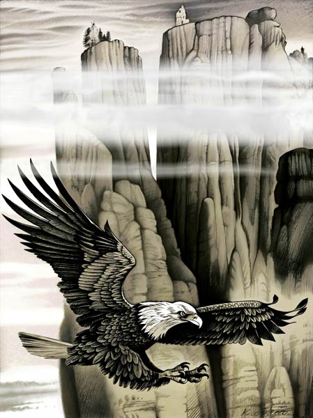 Der Adler und die Felsen od Konstantin Avdeev