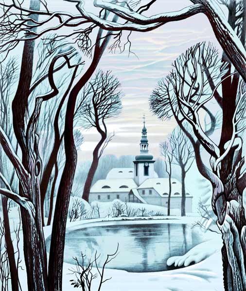 Der Winter. Marienthal Kloster.  od Konstantin Avdeev