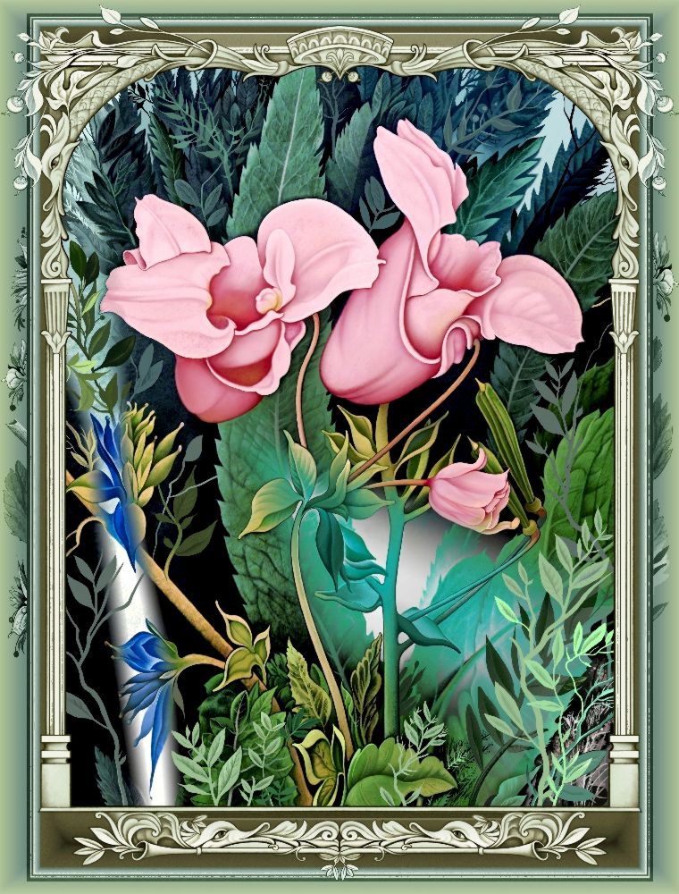 Die rosafarbene Blumen (Variante) od Konstantin Avdeev