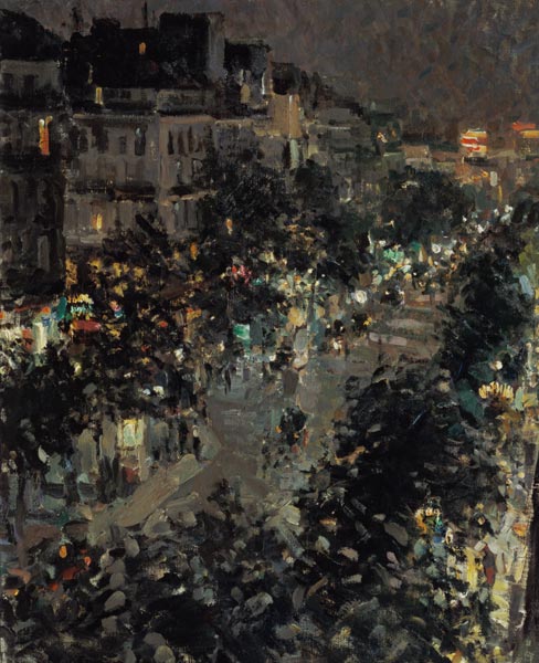 Paris at night, Boulevard des Italiens od Konstantin Alexejewitsch Korowin