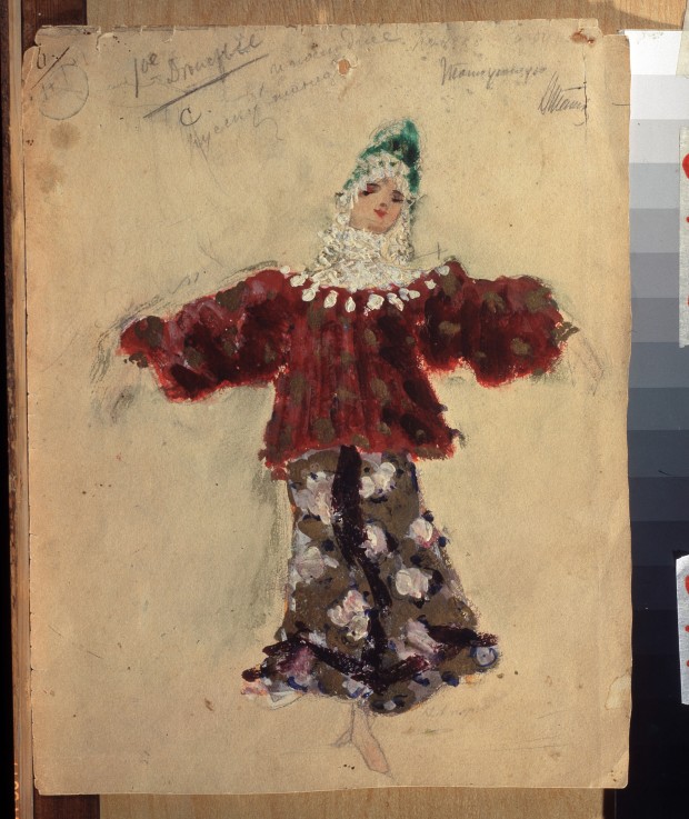 Costume design for the ballet The Little Humpbacked Horse by C. Pugni od Konstantin Alexejewitsch Korowin