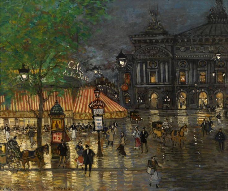 Place de l'Opéra, Paris od Konstantin Alexejewitsch Korowin