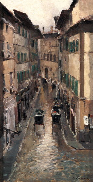 Rain in Florence od Konstantin Alexejewitsch Korowin