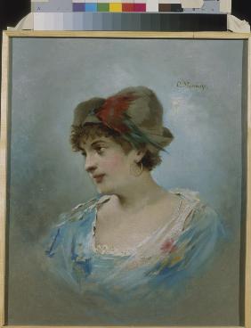 Portrait of the ballet dancer Marie Petipa (1857-1930)