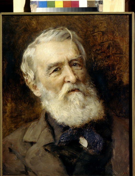 Portrait of the author Dmitry Grigorovich (1822-1899) od Konstantin Jegorowitsch Makowski