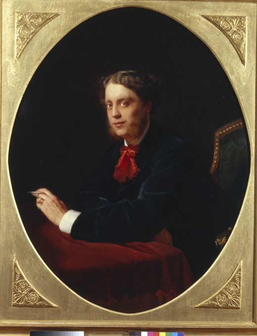 Portrait of Count Nikolay Sergeyevich Stroganov (1836-1905) od Konstantin Jegorowitsch Makowski