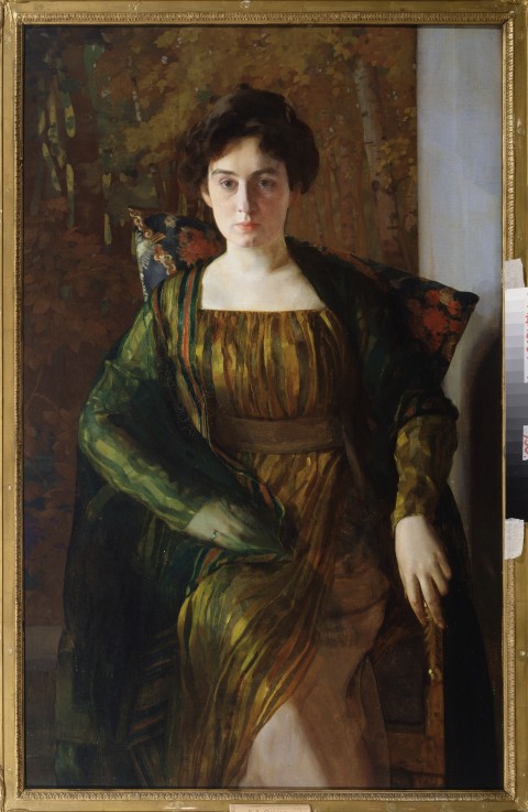 Portrait of Henrietta Hirshmann od Konstantin Somow