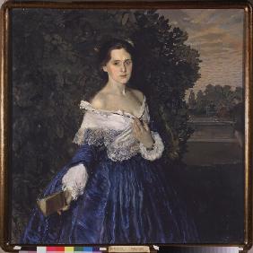 A lady in Blue (Portrait of Yelisaveta Martynova)