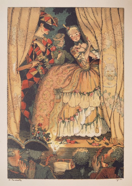 Illustration to "The Book of Marquise" by Franz Blei od Konstantin Somow