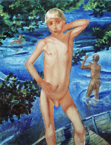 Bathing Boys od Kosjma Ssergej. Petroff-Wodkin