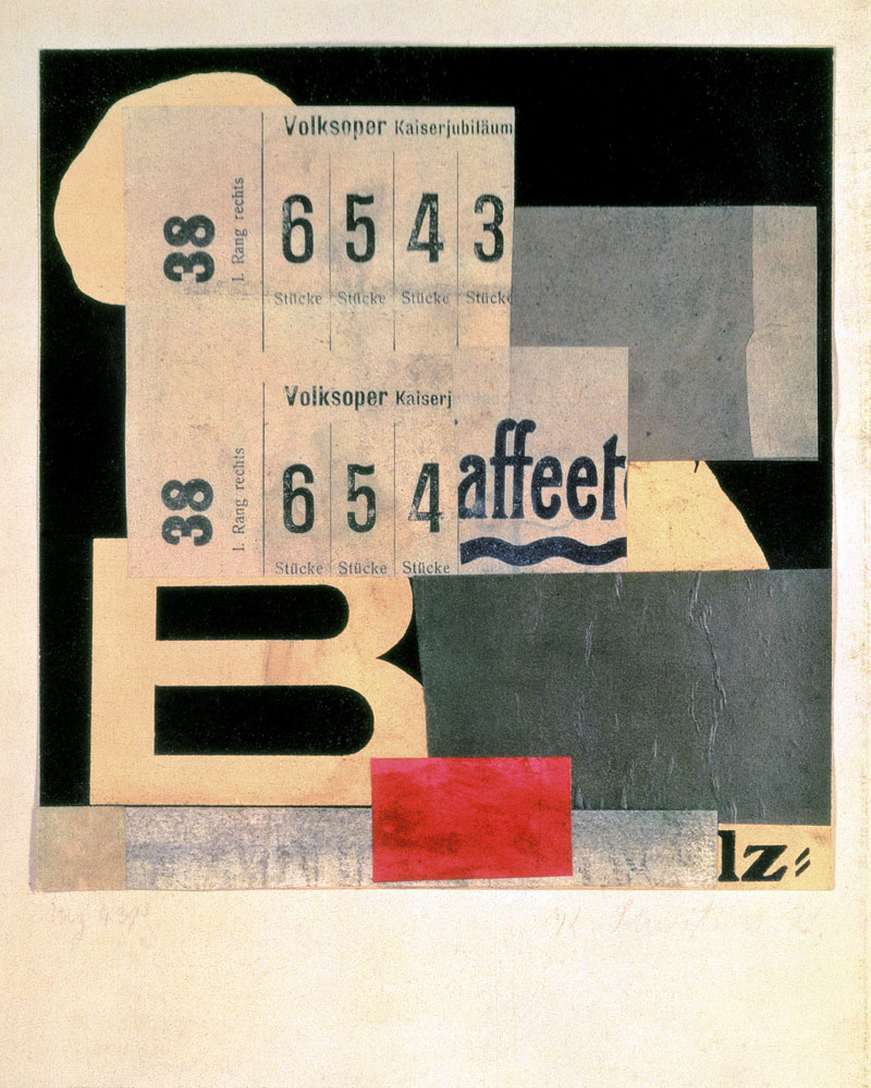 Collage M2 439, 1922 od Kurt Schwitters