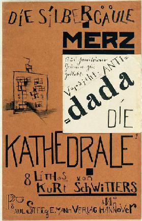 Cover of Die Kathedrale by Kurt Schwitters, published c.1920 (litho)