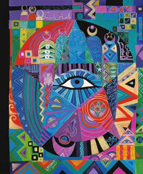 Eye of Destiny, 1992 (acrylic on canvas)  od Laila  Shawa