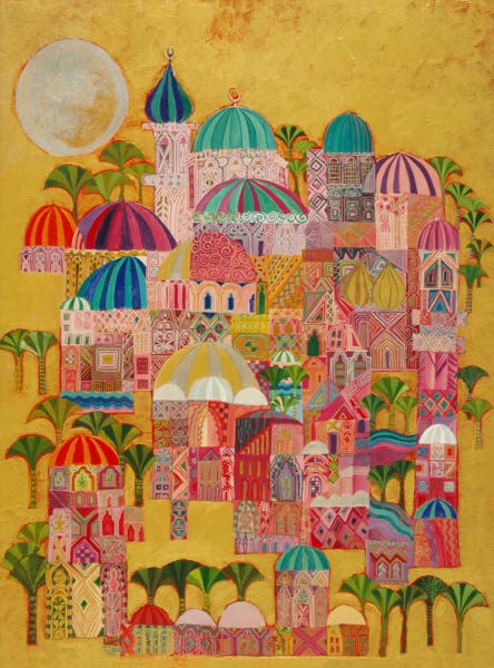 The Golden City, 1993-94 (acrylic on canvas)  od Laila  Shawa