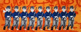 Children of War II. 1995 (silkscreen on canvas) 
