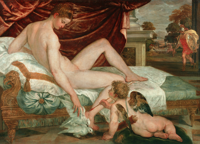 Venus and Amor od Lambert Sustris