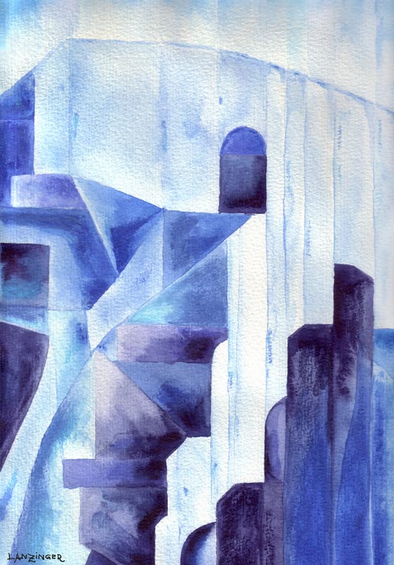 Blaue Fabrik od Peter Lanzinger