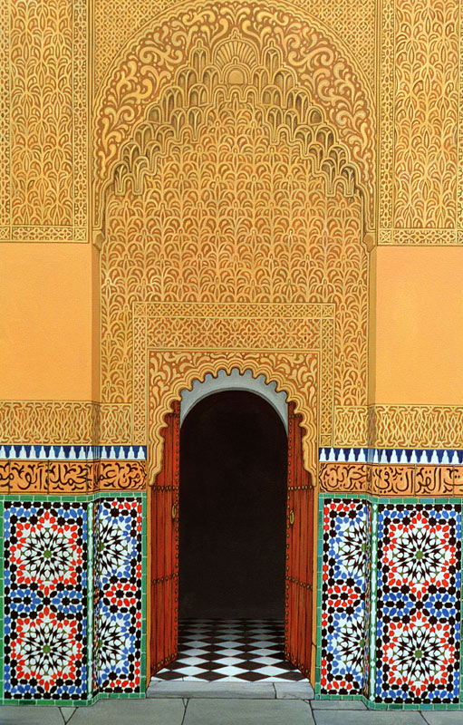 Door, Marrakech, 1998 (acrylic on linen)  od Larry  Smart