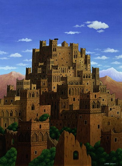 Beyond the Valley of the Kasbahs, 1993 (acrylic on linen)  od Larry  Smart