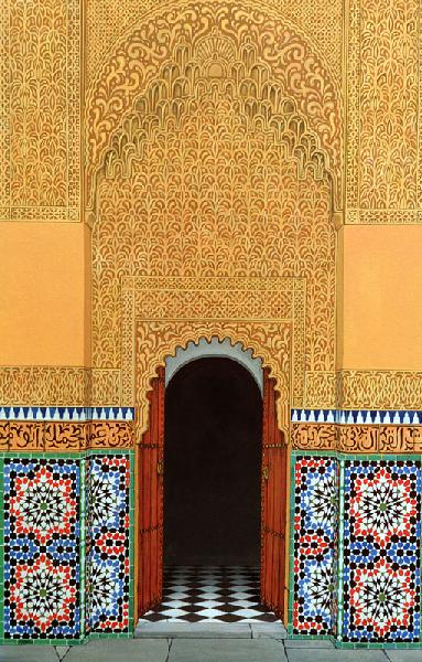 Door, Marrakech, 1998 (acrylic on linen) 