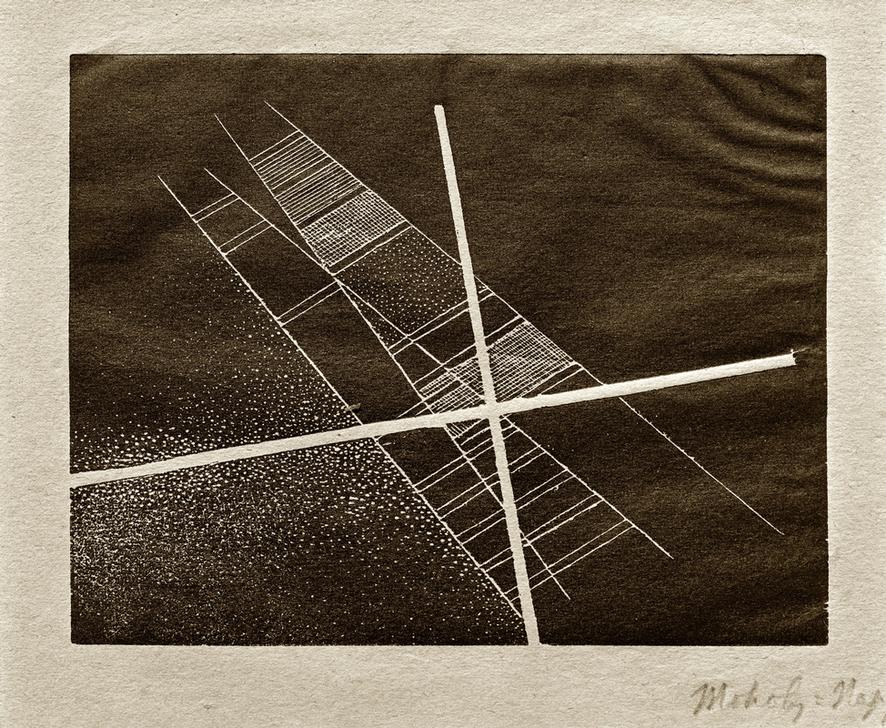Sich schneidende Diagonalen od László Moholy-Nagy