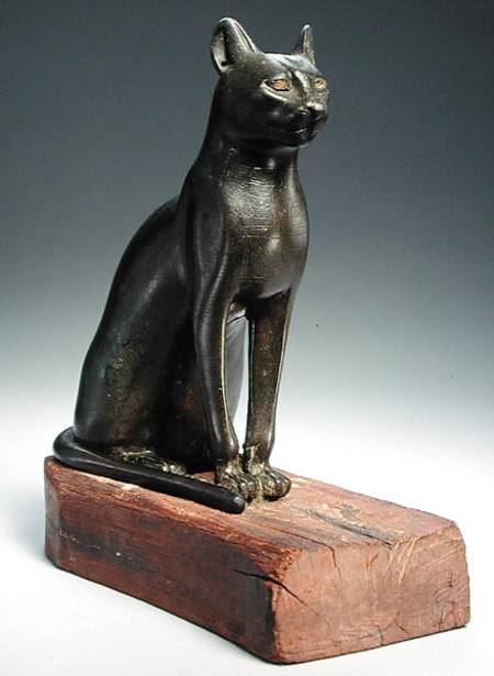 Seated cat od Late Period Egyptian