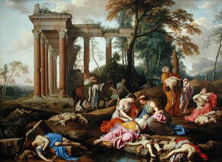 The Death of the Children of Bethel od Laurent de La Hyre
