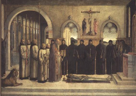 The Funeral of St. Jerome od Lazzaro Bastiani