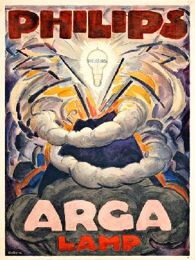 Poster advertising Philips Arga Lamp