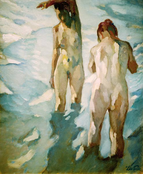 Akte im Wasser, 1914. od Leo Putz
