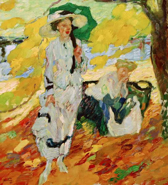 Herbstsonne, 1910. od Leo Putz